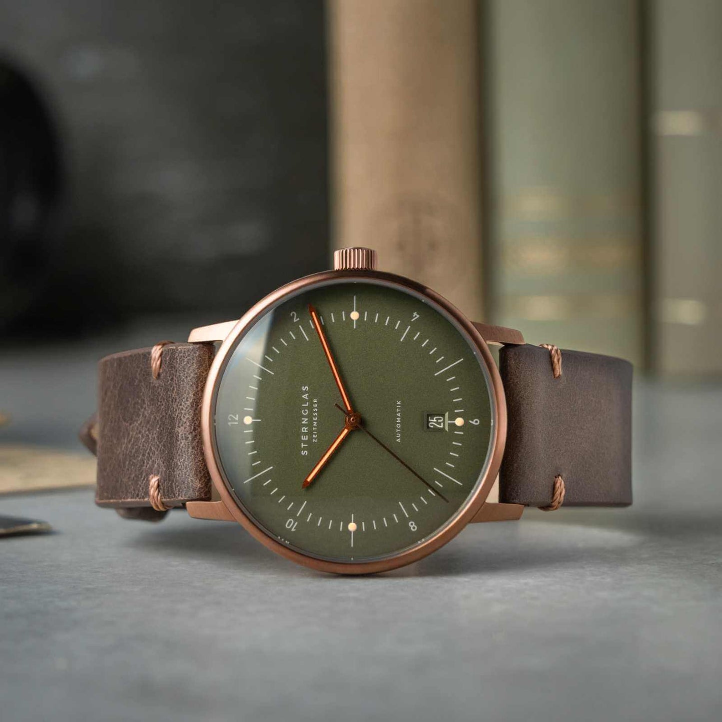 Naos Automatik dark green bronze